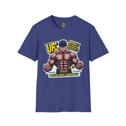 Unleash - UFC T Shirt | Unleash Fierce Confidence | Motivational UFC Tee with Baki Anime Elements - custom-made. perfect gift idea. Order yours now and stand out with this exclusive piece!