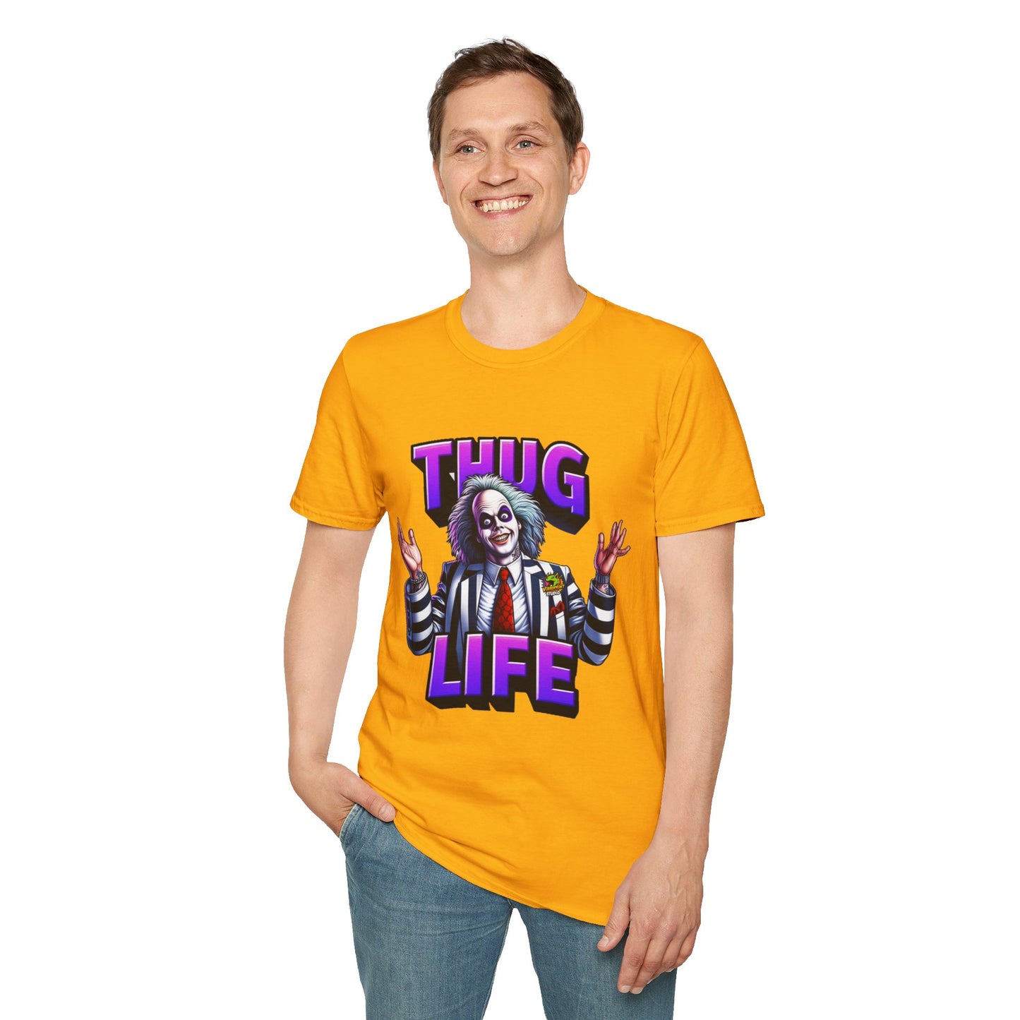 Halloween - Beetlejuice Shirt | Thug Life Halloween Tee | Funny Beetlejuice Graphic T-Shirt - custom-made. perfect gift idea. Order yours now and stand out with this exclusive piece!