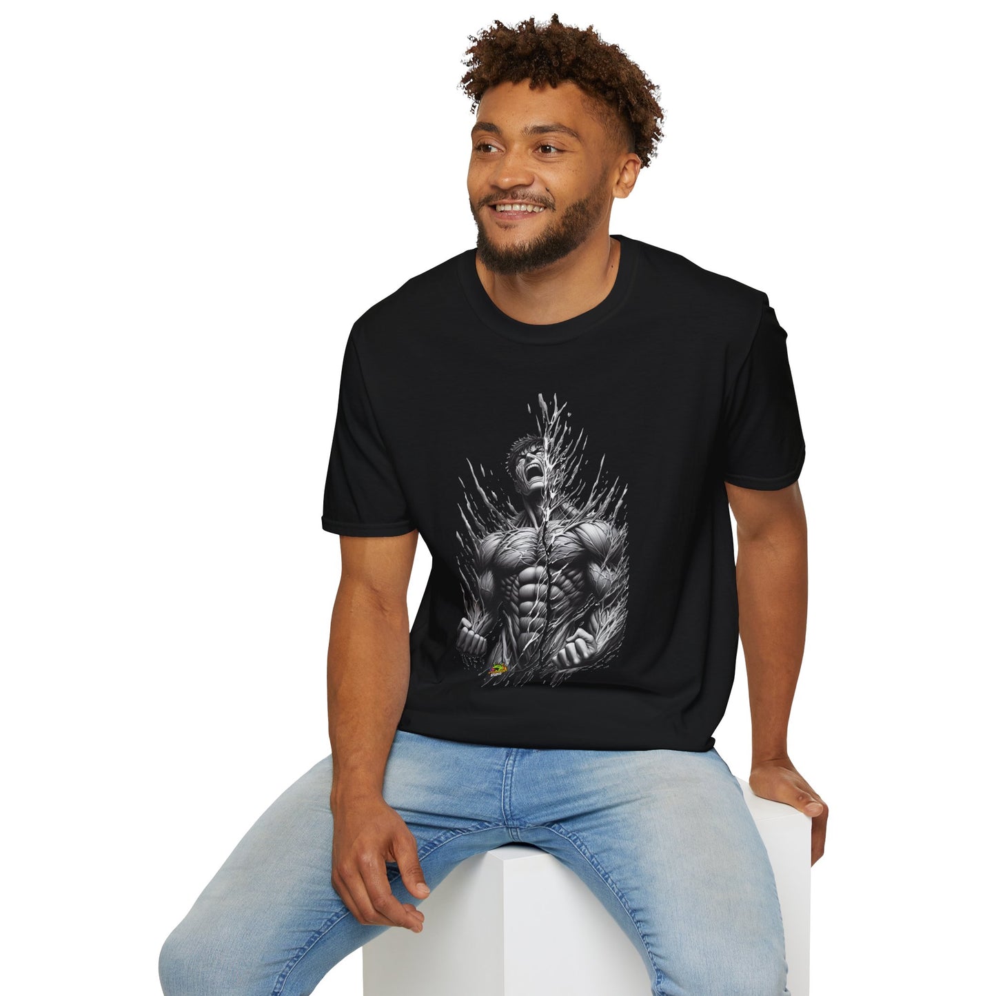 | - UFC T Shirt | Unleash Fierce Confidence | Motivational UFC Tee with Baki Anime Inspiration for Gym Enthusiasts - premium material. limited stock. Order yours now and stand out with this exclusive piece!