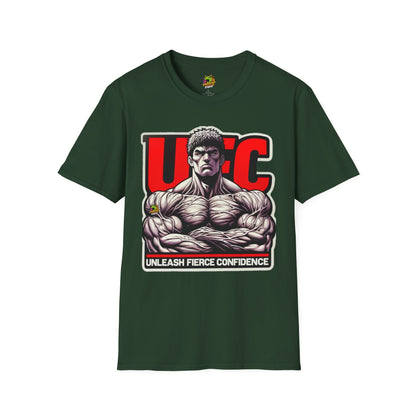 Unleash - UFC T Shirt | Unleash Fierce Confidence | UFC Tee with Baki Anime Strength for Fitness Fans - custom-made. limited stock. Order yours now and stand out with this exclusive piece!