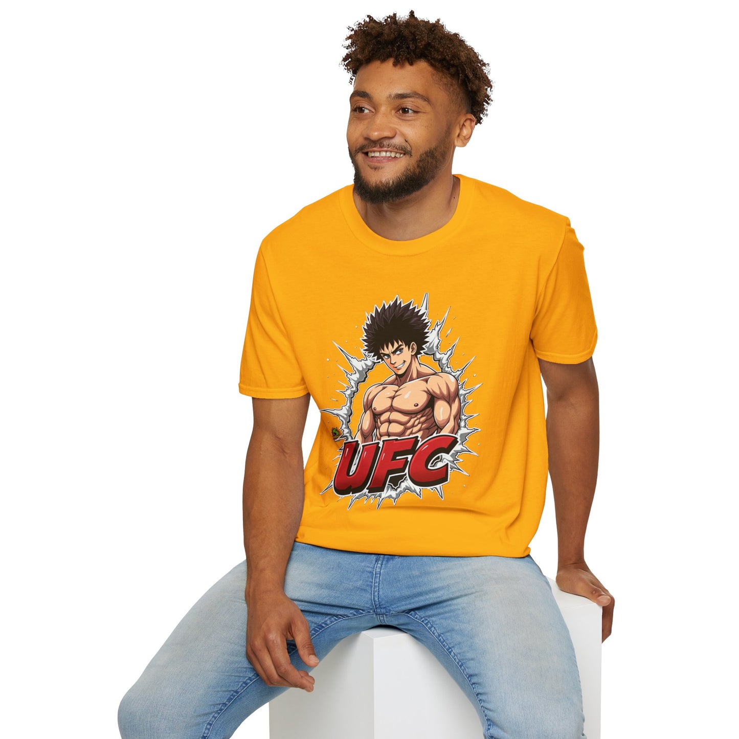 UFC T Shirt | Unleash Fierce Confidence | Motivational UFC Tee with Baki Anime Elements