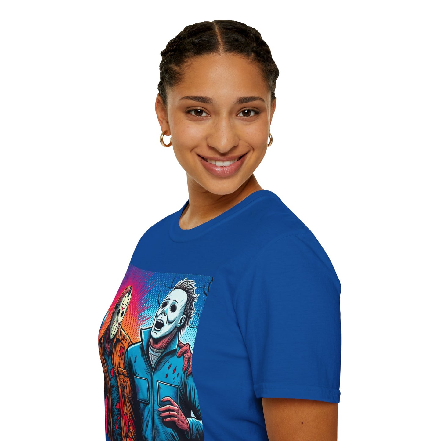 product - Jason Voorhees & Michael Myers Shirt | Funny Vintage Halloween Tee - premium material. perfect gift idea. Order yours now and stand out with this exclusive piece!