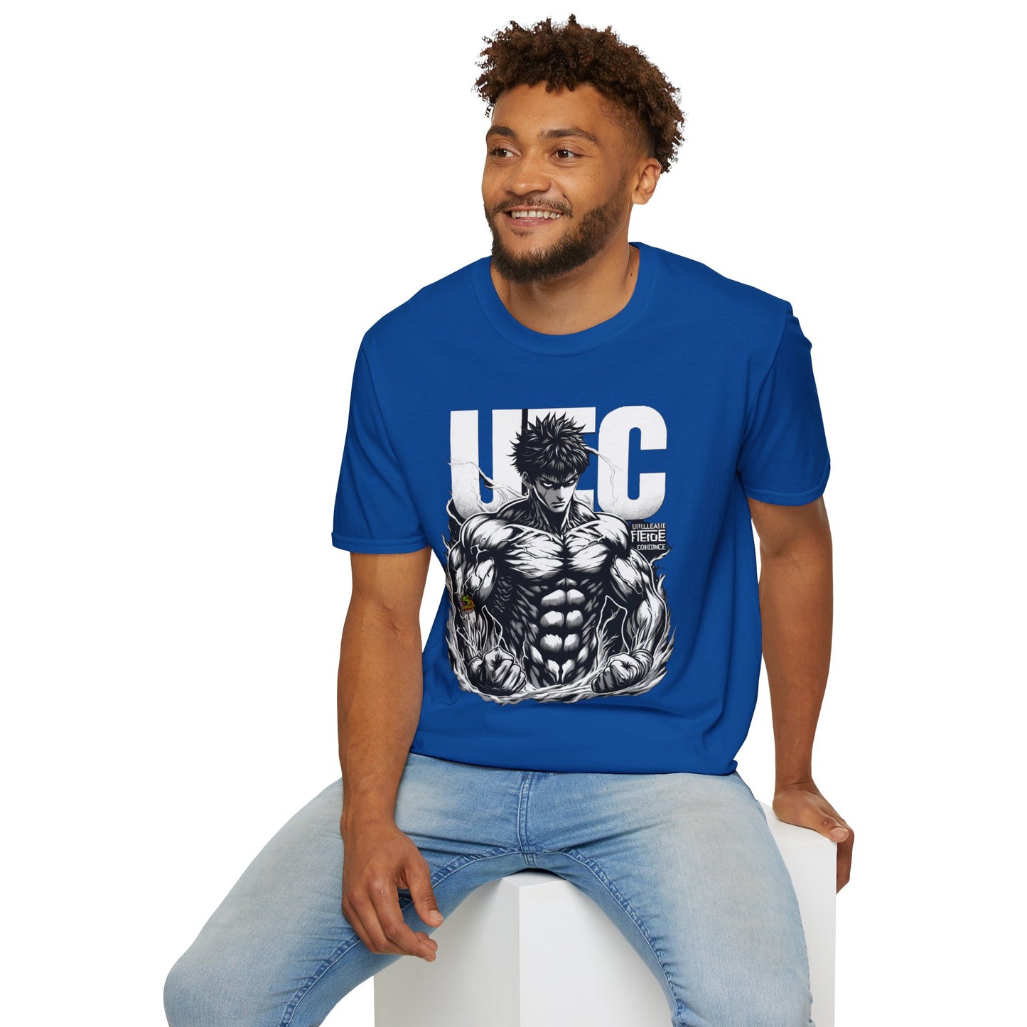 horror-themed apparel - UFC T Shirt | Unleash Fierce Confidence | UFC Tee for Fitness and Baki Anime Fans - vintage aesthetic. spooky season t-shirt with unique flair. Order yours now and stand out with this exclusive piece!