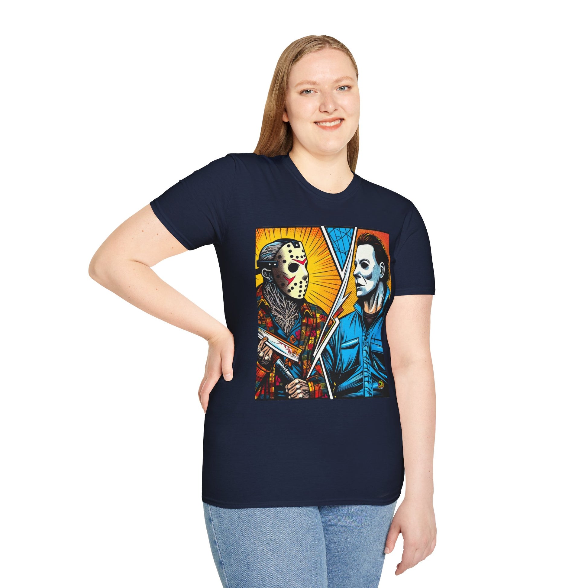 product - Jason & Michael Halloween Shirt | Funny Vintage Horror Tee - premium material. limited stock. Order yours now and stand out with this exclusive piece!