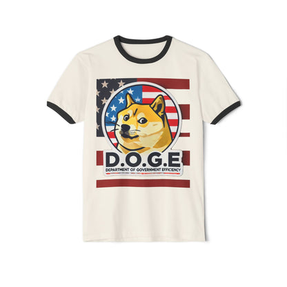 Dogecoin T Shirt for Crypto Fans | Patriotic Doge T Shirt | Dogecoin Shiba Design Tee - High Quality Image