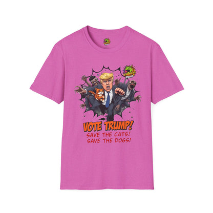 | - They're Eating the Dogs Tee | Trump Election Comedy Shirt | Satire Political Graphic Tee - premium material. limited stock. Order yours now and stand out with this exclusive piece!