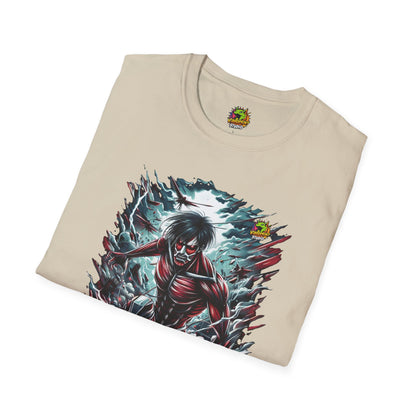 high-quality - Eren Yeager Titan’s Awakening Tee | Attack on Titan Shirt | Shingeki - custom-made. limited stock. Order yours now and stand out with this exclusive piece!