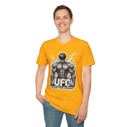 UFC T Shirt | Unleash Fierce Confidence | UFC Tee with Baki Anime Inspiration for Athletes