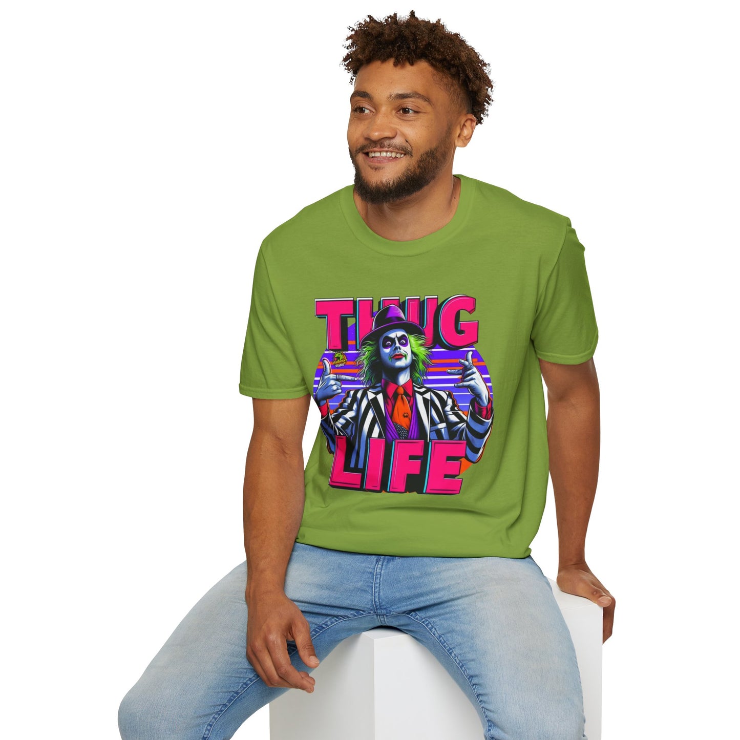 Tee - Beetlejuice Shirt | Thug Life Graphic Shirt | Funny Halloween Beetlejuice Tee - custom-made. perfect gift idea. Order yours now and stand out with this exclusive piece!