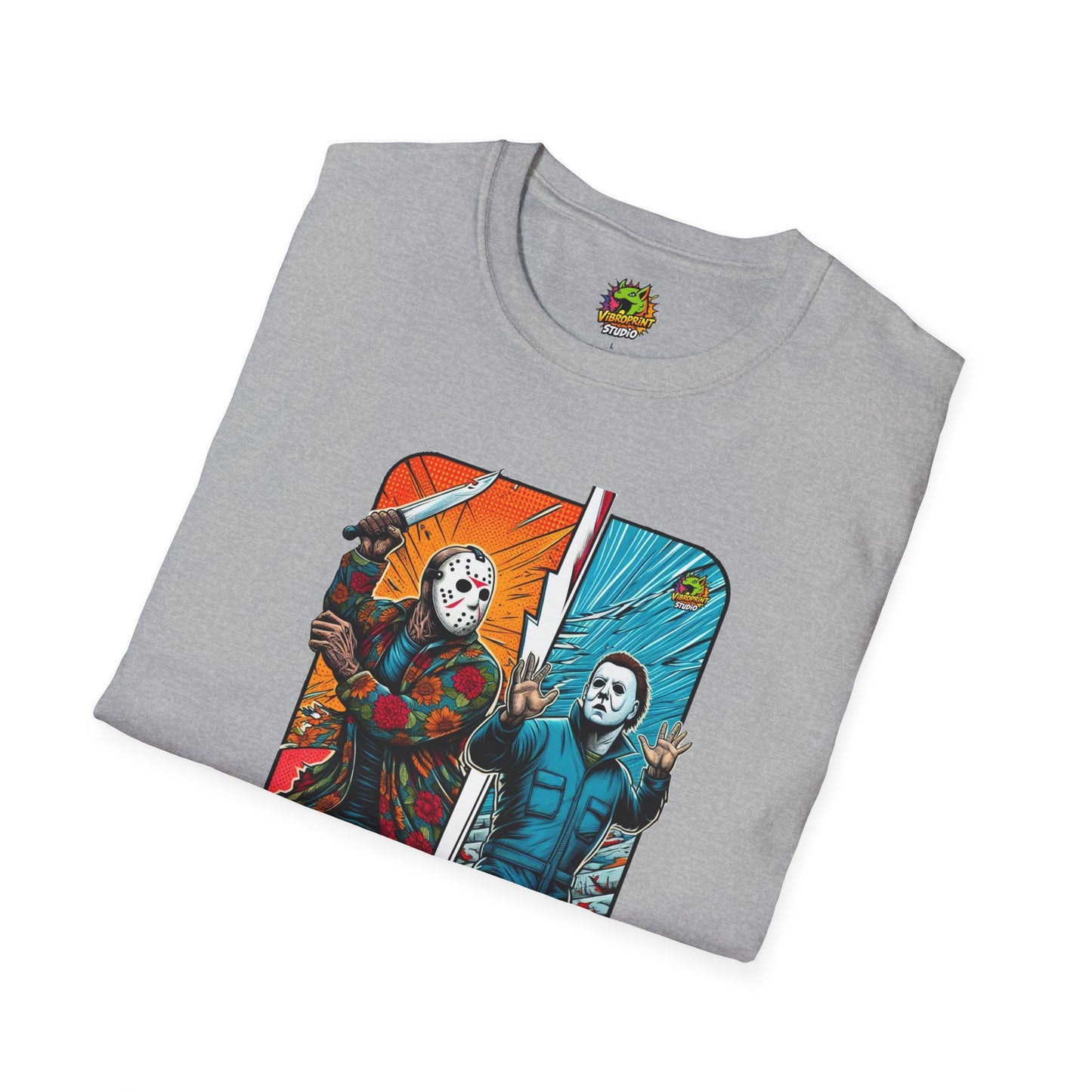 product - Jason Voorhees & Michael Myers Funny Horror Tee | Halloween Shirt - custom-made. limited stock. Order yours now and stand out with this exclusive piece!