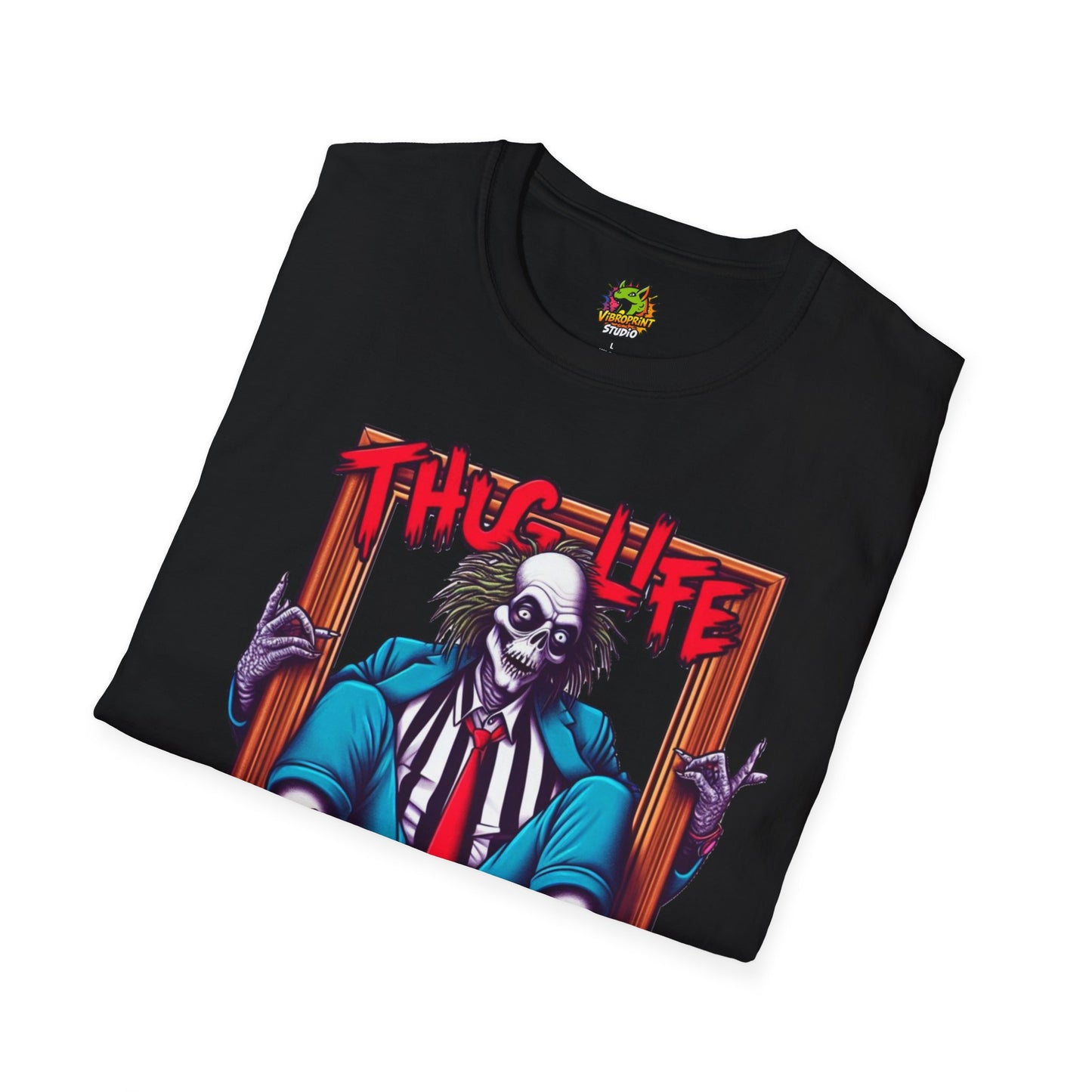 Inspired - Beetlejuice Shirt | Thug Life Inspired Tee | Halloween Graphic T-Shirt | Spooky Beetlejuice Style - premium material. limited stock. Order yours now and stand out with this exclusive piece!