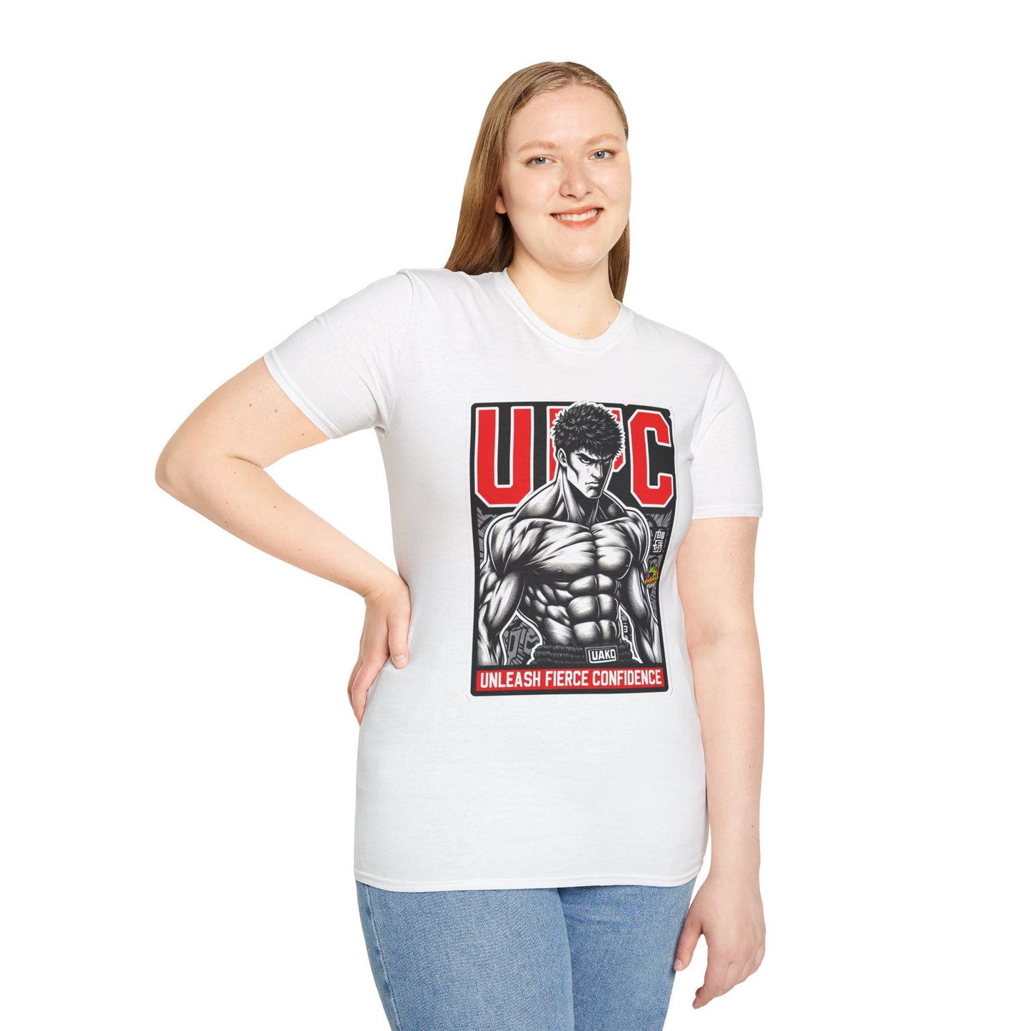 Inspired - UFC T Shirt | Unleash Fierce Confidence | UFC Tee Inspired by Baki Anime T Shirt - custom-made. perfect gift idea. Order yours now and stand out with this exclusive piece!