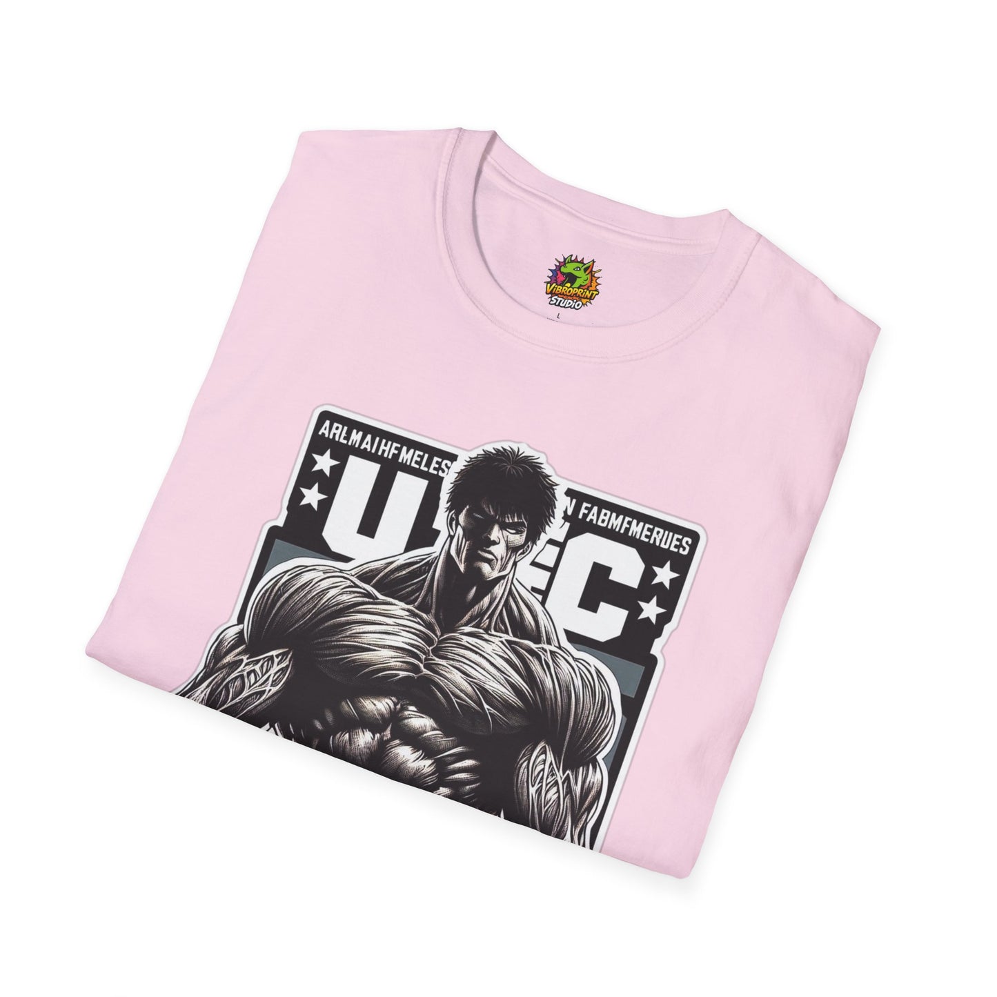 UFC T Shirt | Unleash Fierce Confidence | UFC Tee with Baki Anime Strength for Fitness Enthusiasts