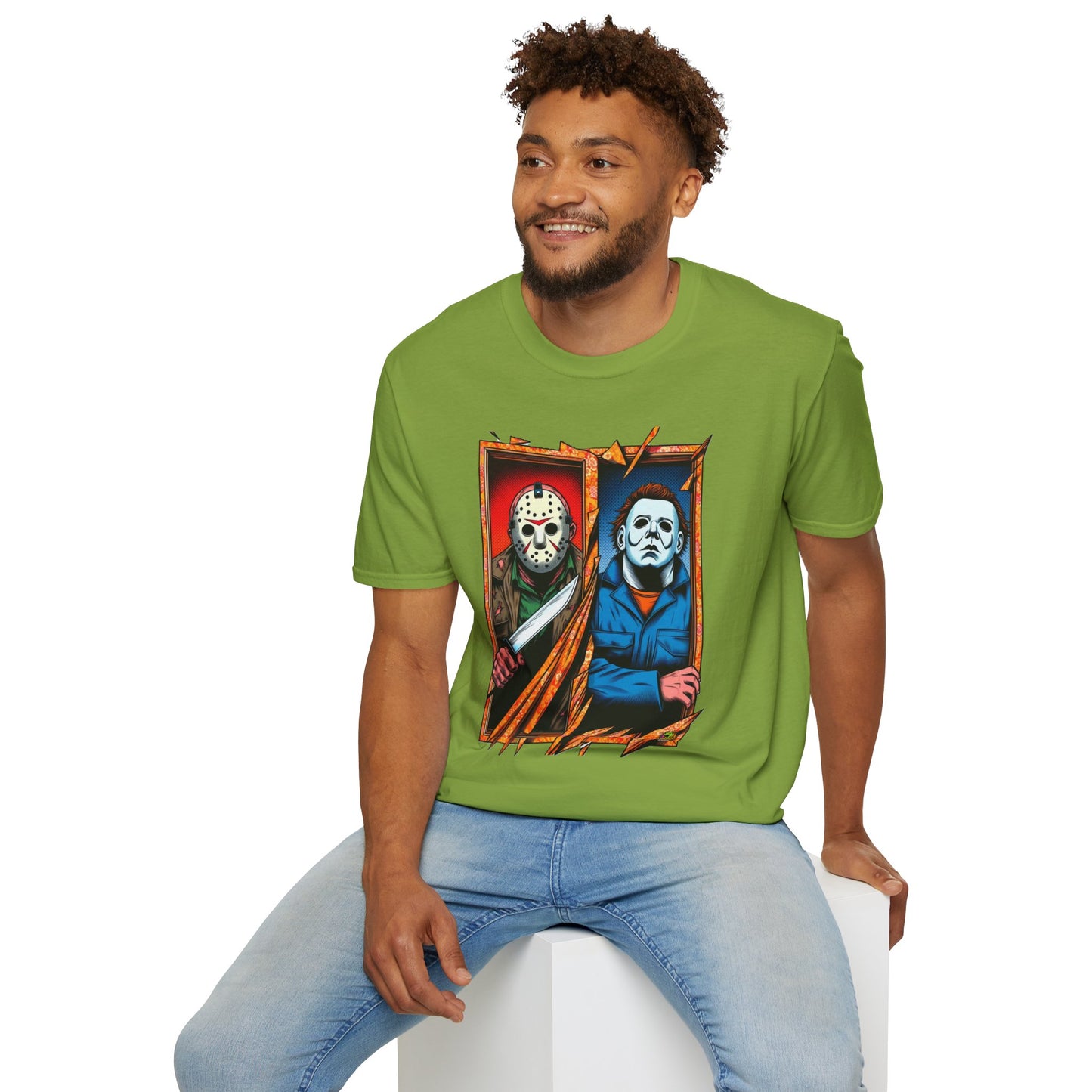 Michael Myers Vintage Tee | Jason Voorhees Funny Picnic Scene