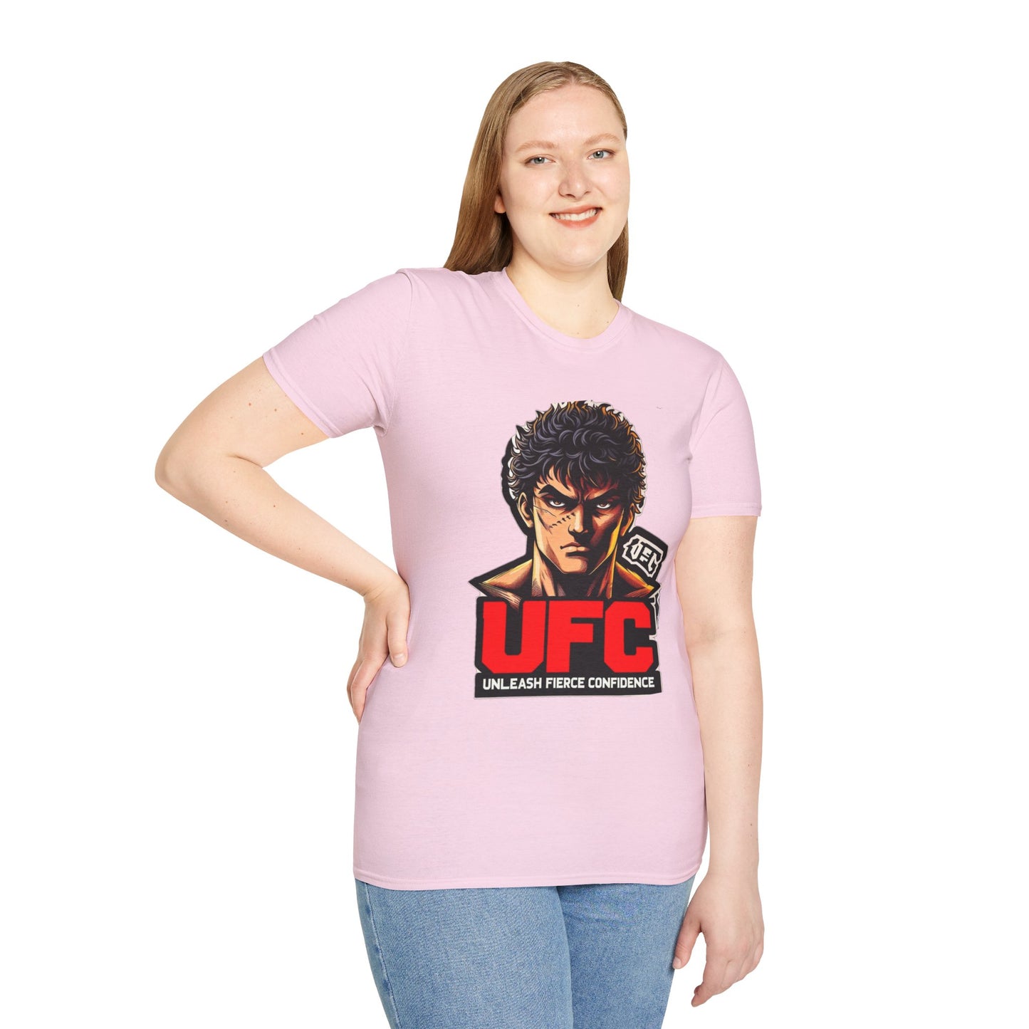 UFC T Shirt | Unleash Fierce Confidence | Motivational UFC Tee with Baki Anime Elements