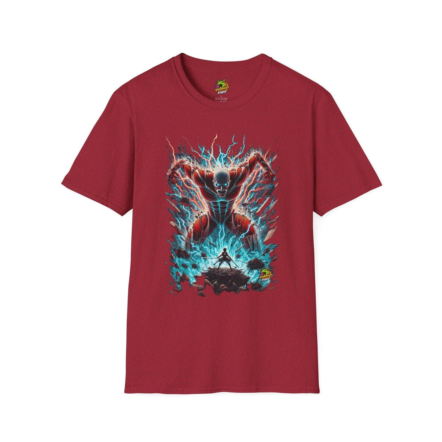 Titan - Eren Yeager Titan’s Courage Tee | Official Attack on Titan Shirt | - premium material. limited stock. Order yours now and stand out with this exclusive piece!