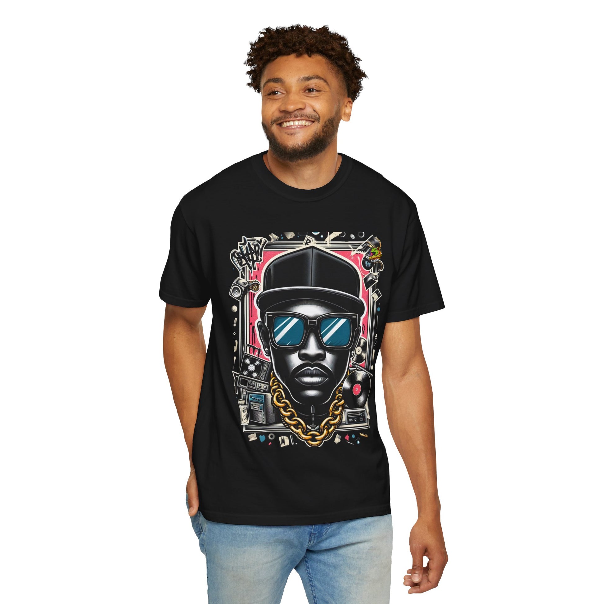 Street - Rapper Merch Hip-Hop Icon Caricature | Bold Street Art T-Shirt Design - custom-made. perfect gift idea. Order yours now and stand out with this exclusive piece!