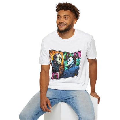 product - Jason Voorhees & Michael Myers Shirt | Funny Vintage Halloween Tee - premium material. perfect gift idea. Order yours now and stand out with this exclusive piece!