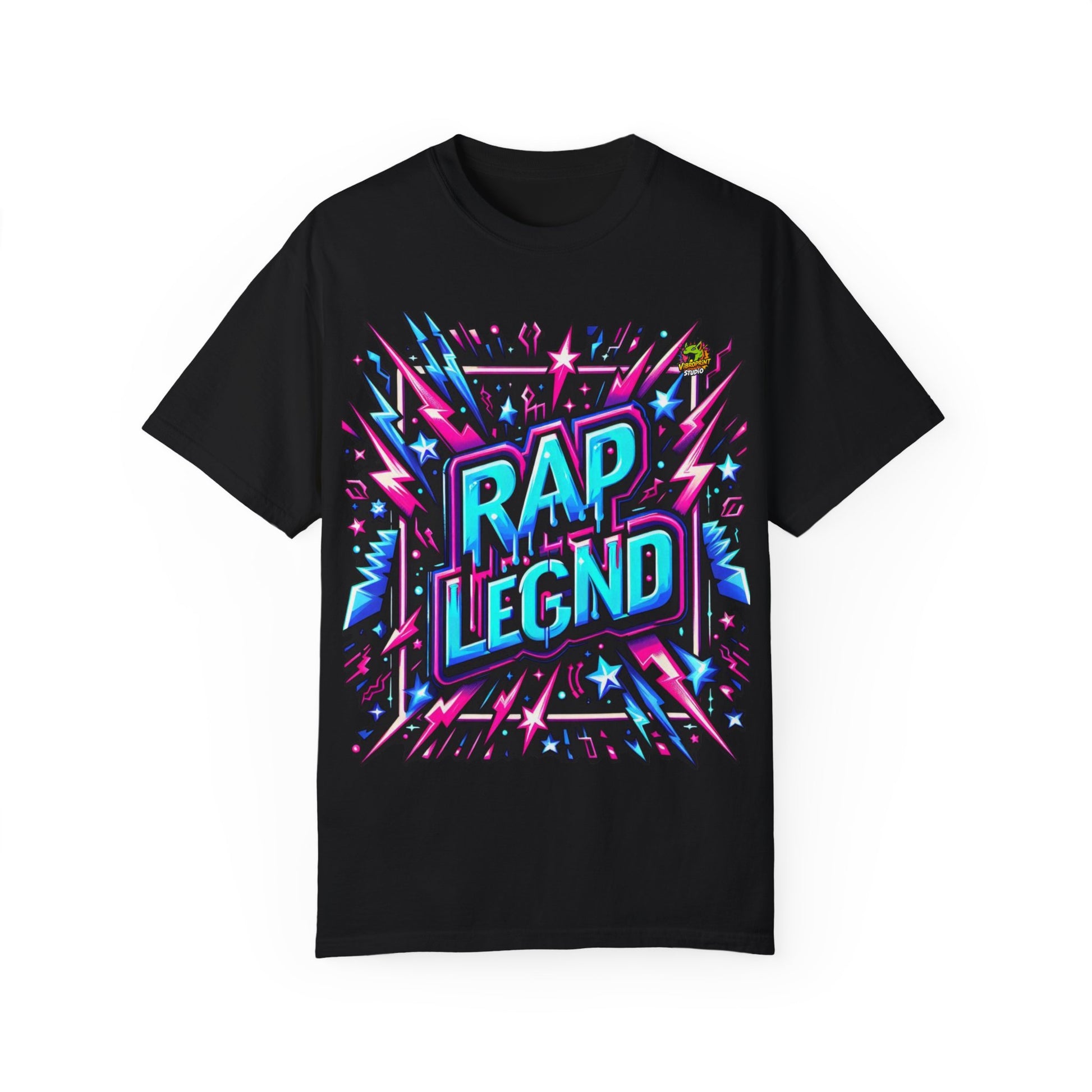 Neon Graffiti Rapper Merch | Bold Street Art Hip-Hop T-Shirt - High Quality Image