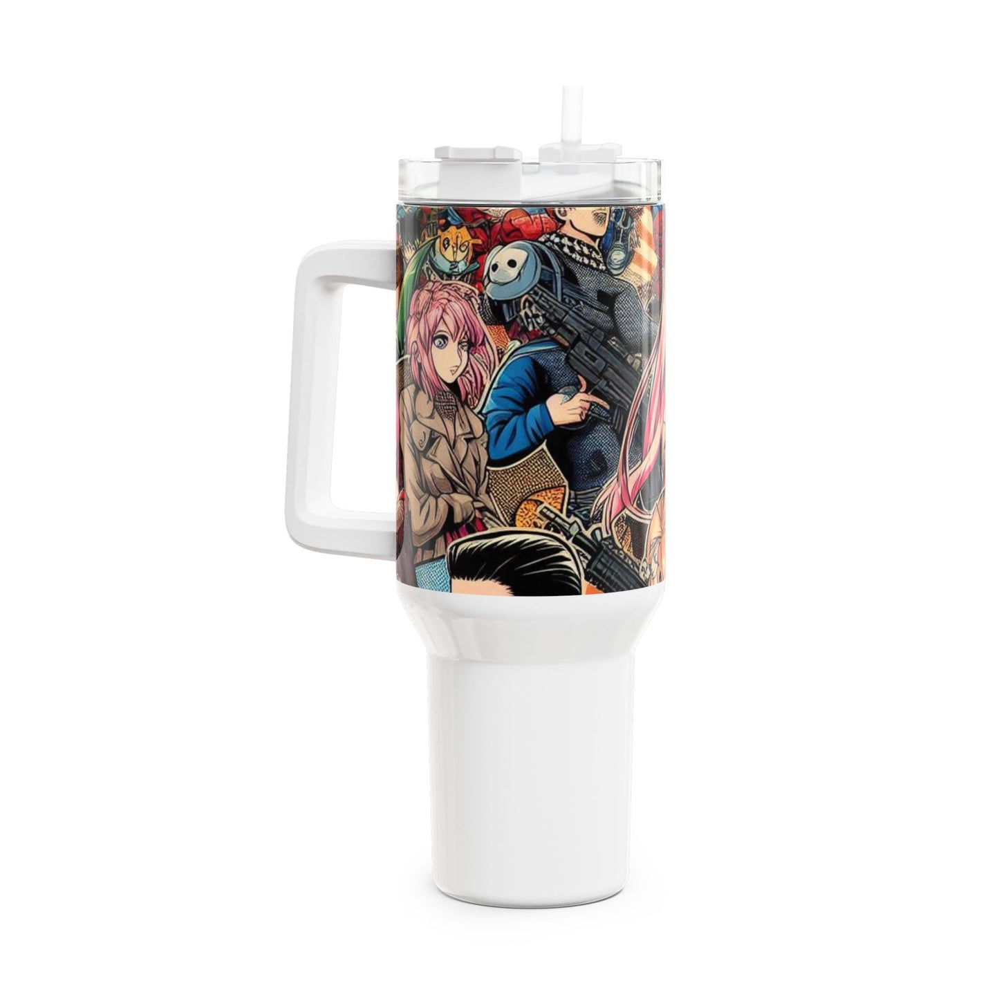 cup - Stanley cup | Geek Themed Drinkware for Anime and Cartoon Fans | Colorful Tumbler - premium material. limited stock. Order yours now and stand out with this exclusive piece!