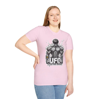 UFC T Shirt | Unleash Fierce Confidence | UFC Tee with Baki Anime Inspiration for Athletes