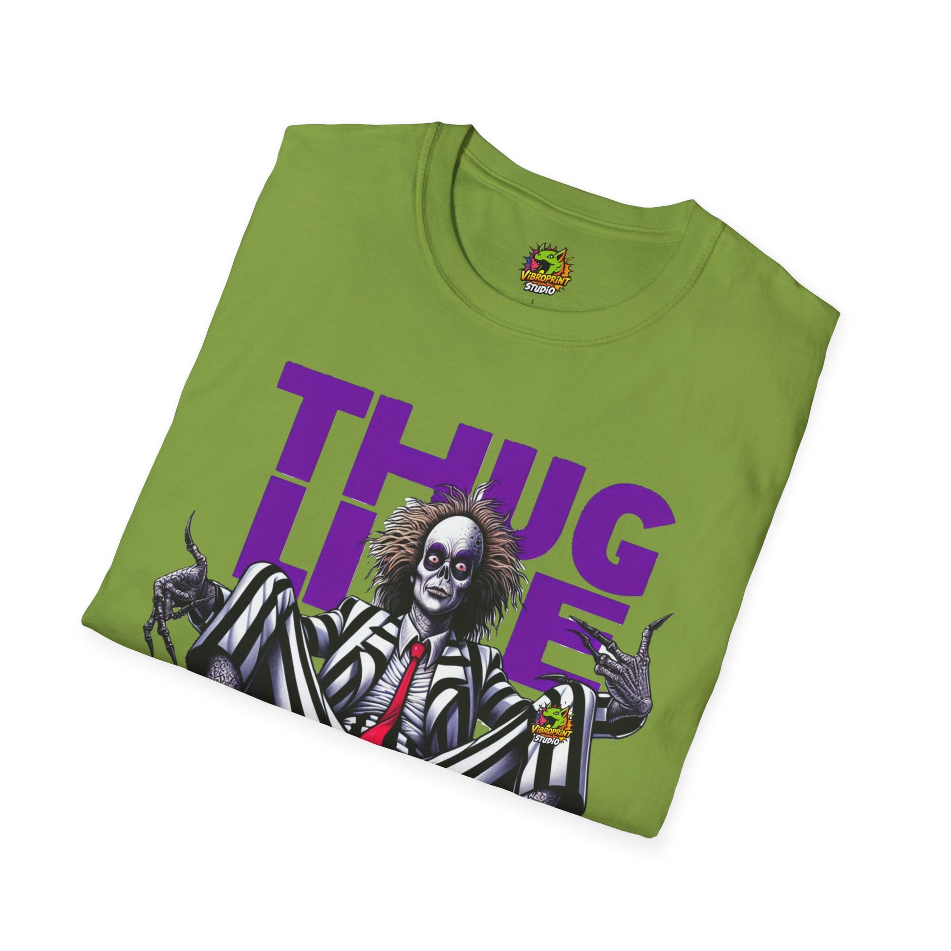 Halloween - Beetlejuice Shirt | Thug Life Halloween Tee | Classic Beetlejuice Graphic T-Shirt for Fans - custom-made. limited stock. Order yours now and stand out with this exclusive piece!