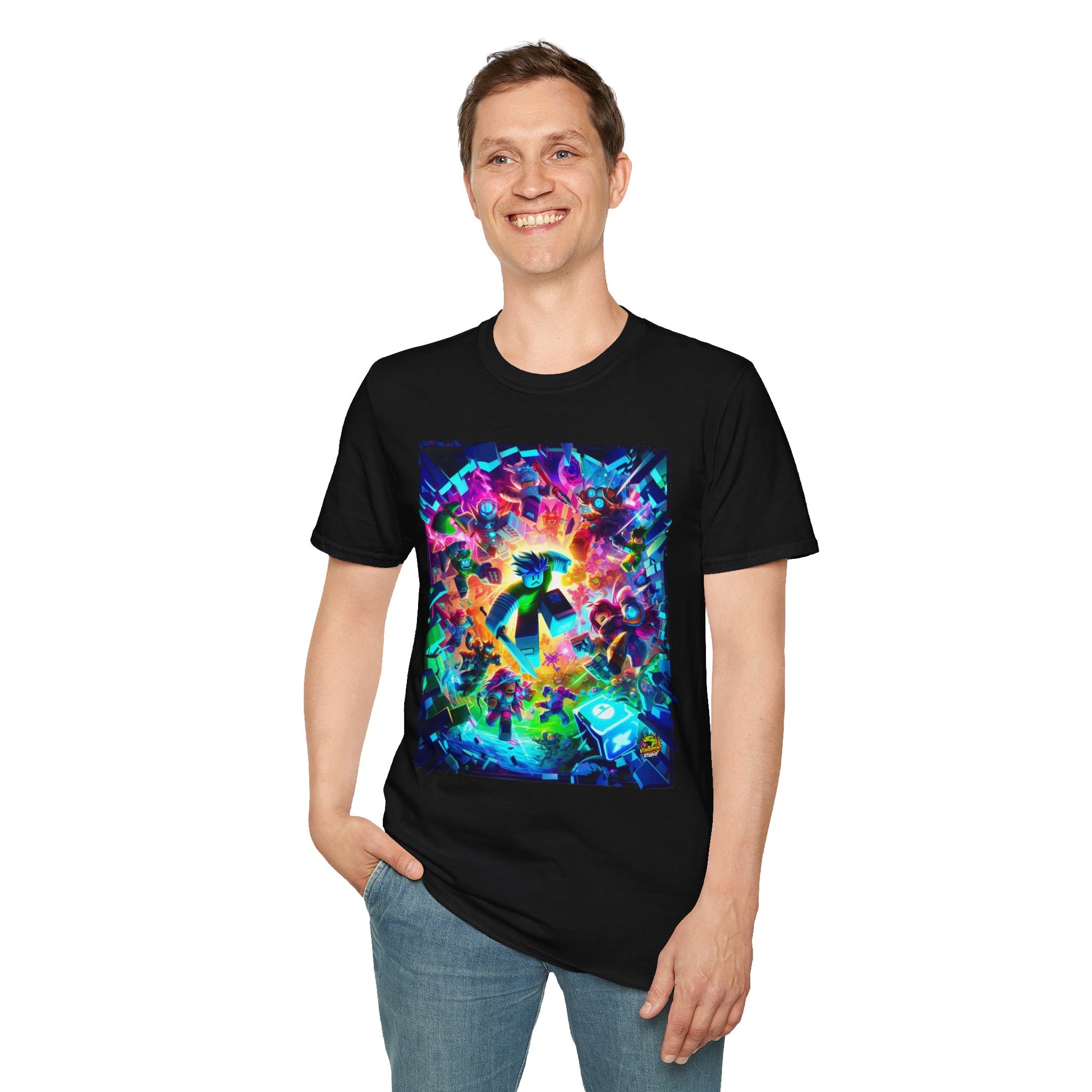 Fun - Stylish Roblox Gamer Tee for Teens | Roblox Clothing for Kids | Roblox Graphic Shirt | Fun Roblox Birthday Gift - premium material. limited stock. Order yours now and stand out with this exclusive piece!