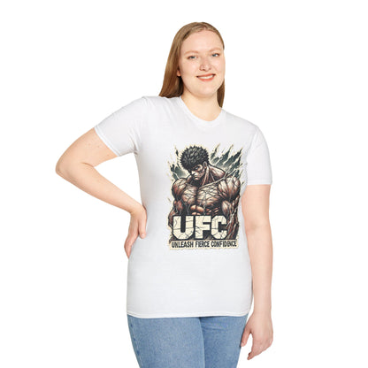 UFC T Shirt | Unleash Fierce Confidence | Motivational UFC Tee with Baki Anime Influence