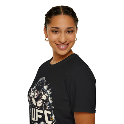 spooky season fashion - UFC T Shirt | Motivational UFC Tee | Unleash Fierce Confidence in Fitness - trending style. unique graphic tee featuring iconic horror characters. Order yours now and stand out with this exclusive piece!