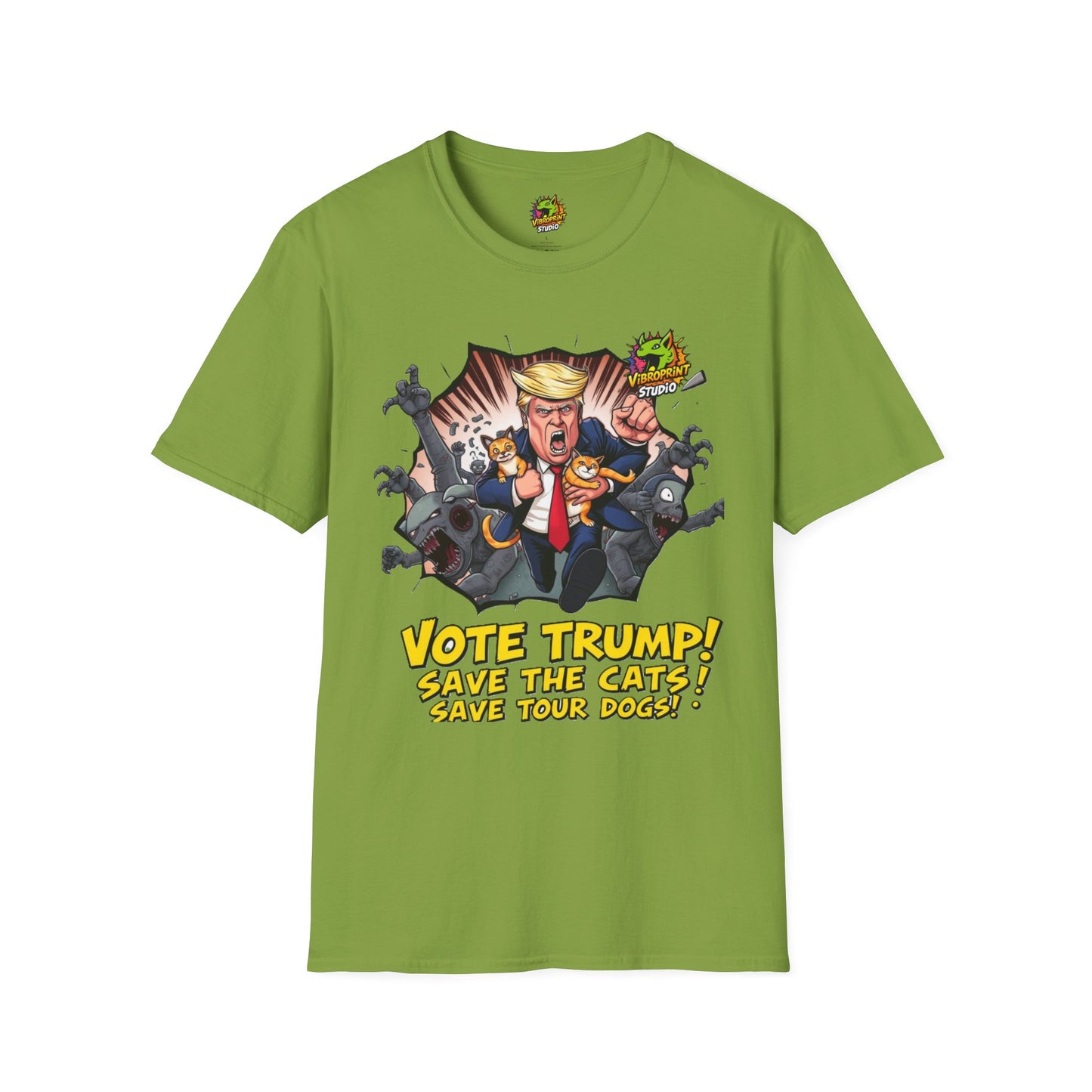 They're Eating the Dogs Tee | Trump Election Satire Shirt | Funny Political Graphic Tee - High Quality Image