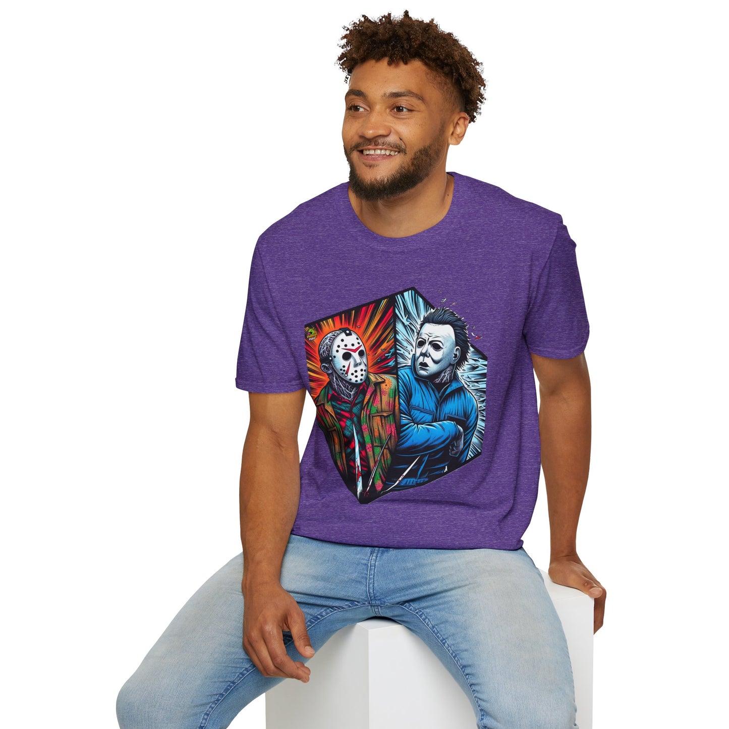 Halloween - Funny Jason & Michael Myers Shirt | Halloween Horror T-Shirt - premium material. limited stock. Order yours now and stand out with this exclusive piece!