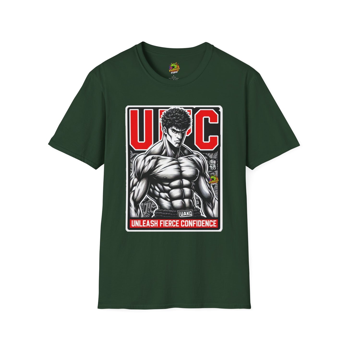 Baki - UFC T Shirt | Unleash Fierce Confidence | UFC Tee Inspired by Baki Anime T Shirt - custom-made. perfect gift idea. Order yours now and stand out with this exclusive piece!