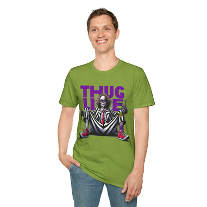 | - Beetlejuice Shirt | Thug Life Halloween Tee | Classic Beetlejuice Graphic T-Shirt for Fans - premium material. limited stock. Order yours now and stand out with this exclusive piece!