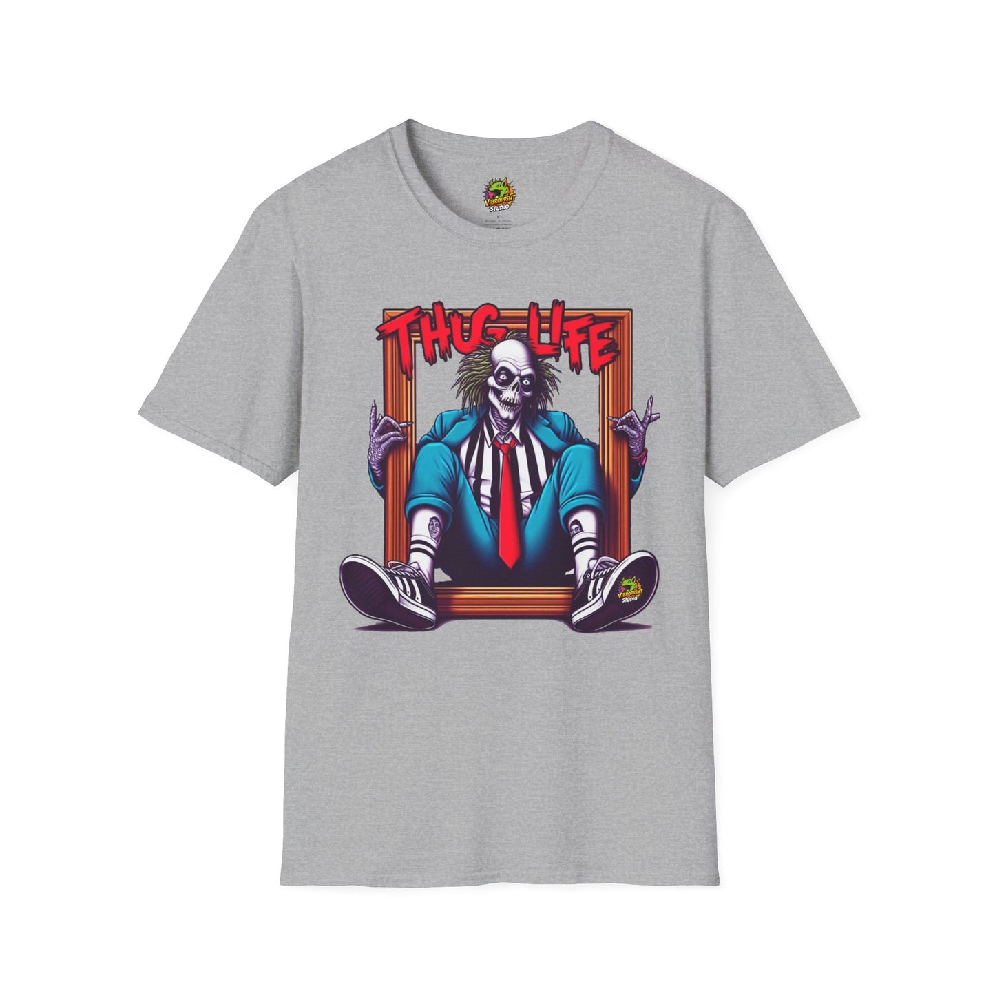 | - Beetlejuice Shirt | Thug Life Inspired Tee | Halloween Graphic T-Shirt | Spooky Beetlejuice Style - custom-made. perfect gift idea. Order yours now and stand out with this exclusive piece!