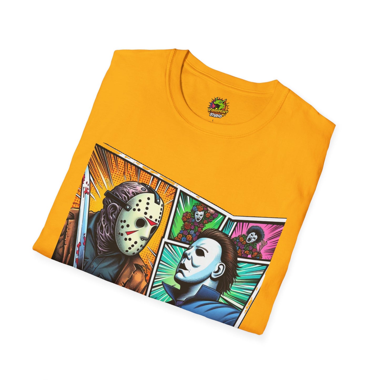 product - Jason Voorhees & Michael Myers Shirt | Funny Vintage Halloween Tee - custom-made. perfect gift idea. Order yours now and stand out with this exclusive piece!