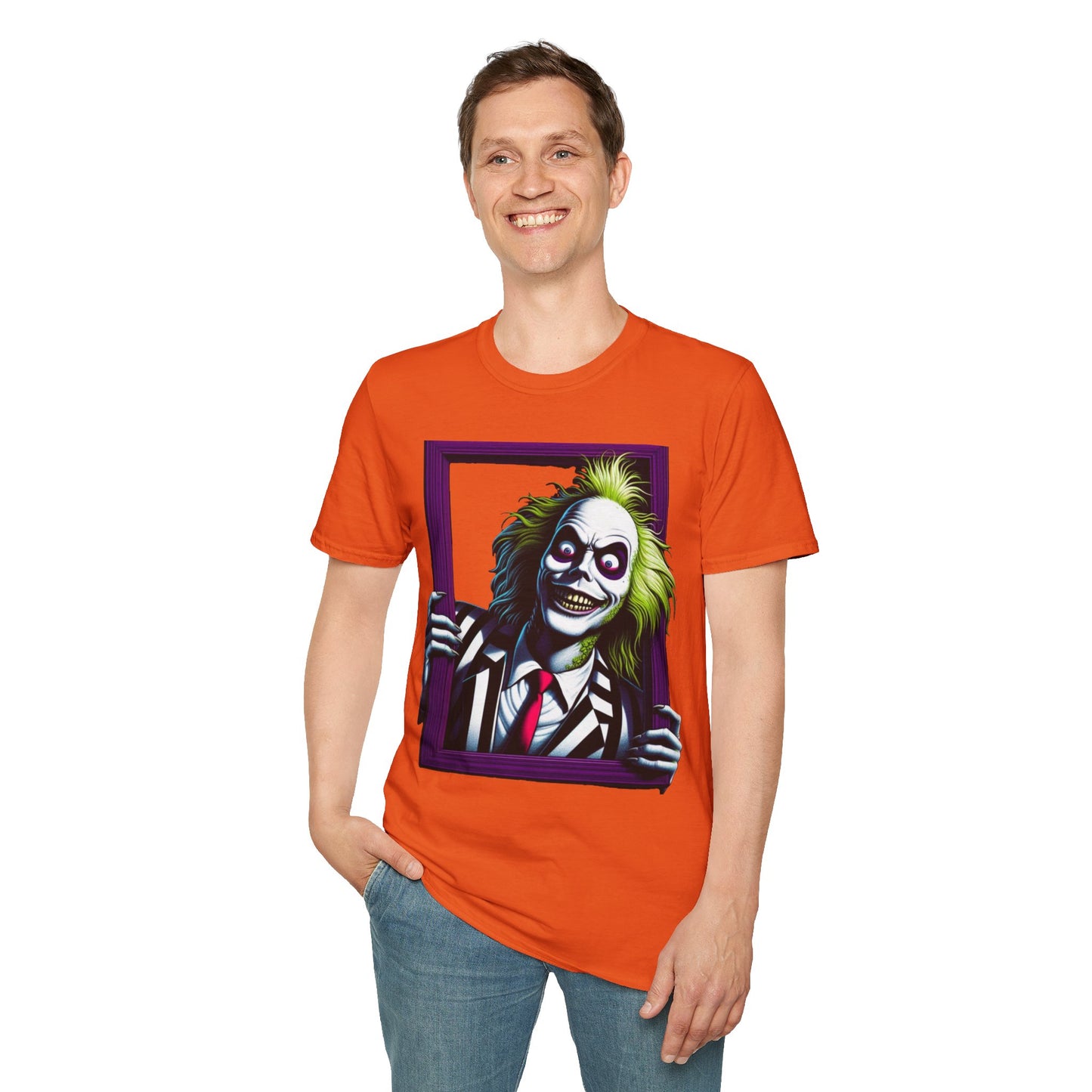 Image of Stylish Beetlejuice Shirt | Spooky Beetlejuice Shirt | Beetlejuice Graphic Shirt | Creepy Beetlejuice Tee | Graphic Tee