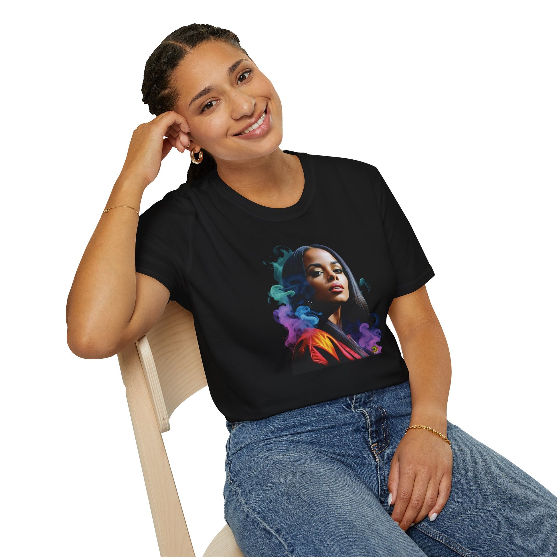 | - Aaliyah shirt | In Loving Memory of the Princess of R&B | Memorial Icon Tee - premium material. limited stock. Order yours now and stand out with this exclusive piece!