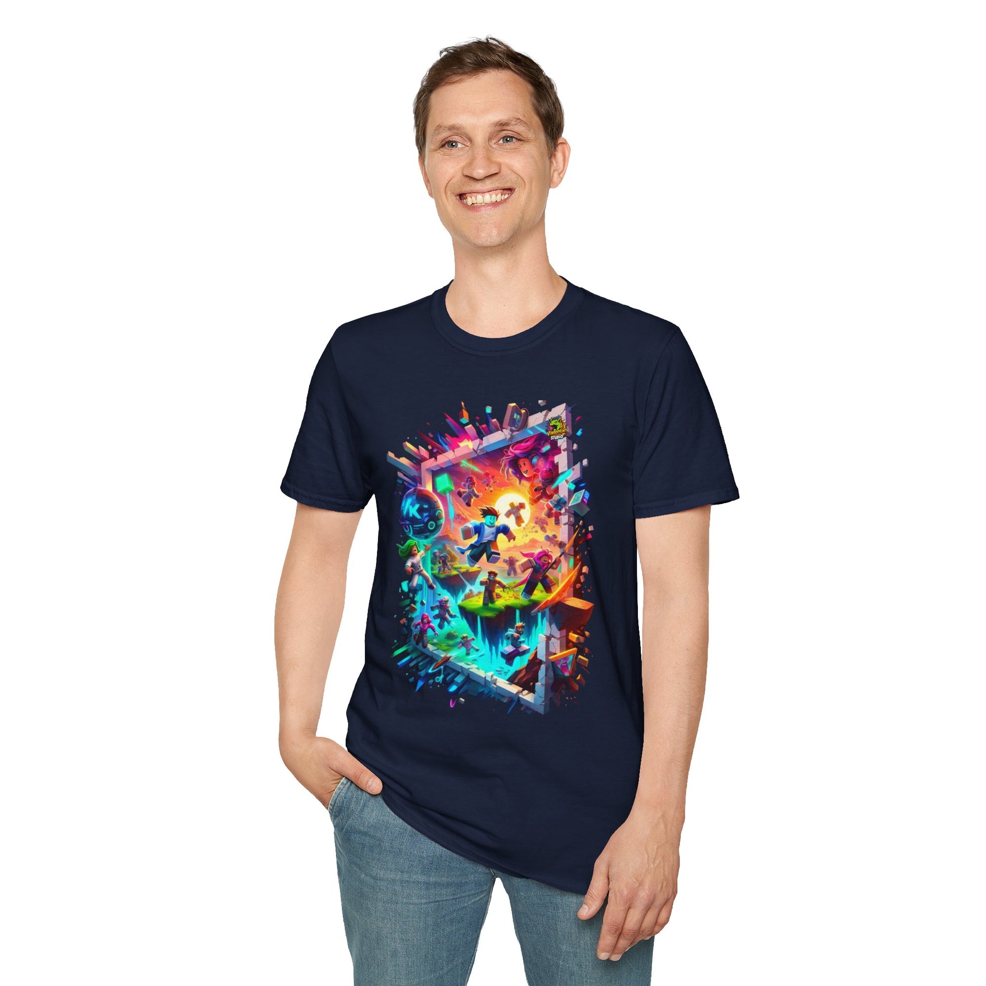 | - Unique Roblox Gamer T-Shirt for Boys & Girls | Roblox Graphic Tee | Roblox Inspired Shirt | Cool Gift for Roblox Players - premium material. limited stock. Order yours now and stand out with this exclusive piece!