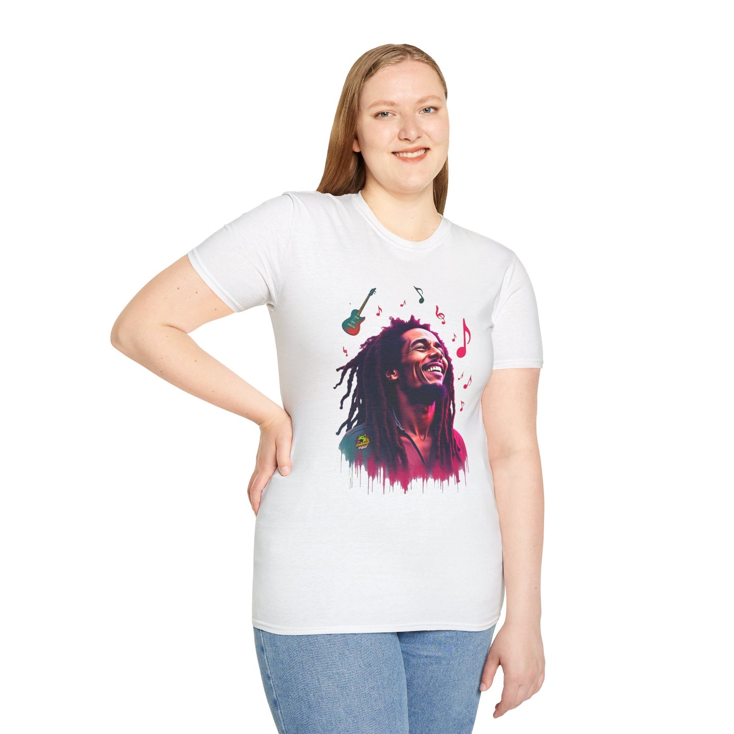 T-Shirt - Bob Marley T-Shirt - Vibrant Rasta Revolution - custom-made. perfect gift idea. Order yours now and stand out with this exclusive piece!