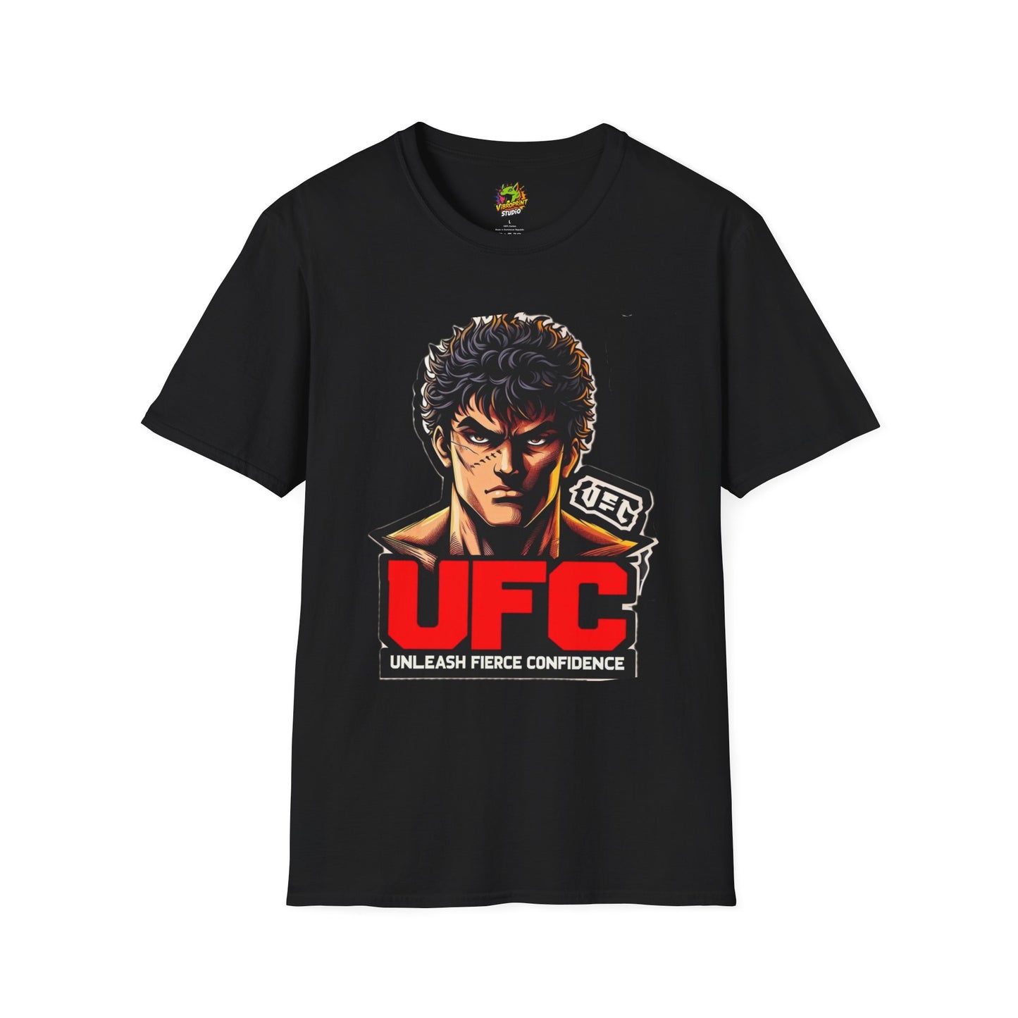 UFC T Shirt | Unleash Fierce Confidence | Motivational UFC Tee with Baki Anime Elements - High Quality Image