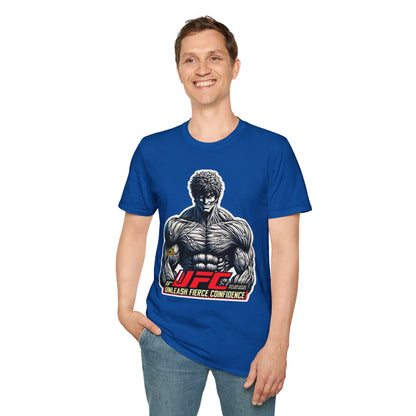 horror-themed apparel - UFC T Shirt | Unleash Fierce Confidence | UFC Tee for Gym and Baki Anime Lovers - perfect for Halloween lovers. spooky season t-shirt with unique flair. Order yours now and stand out with this exclusive piece!