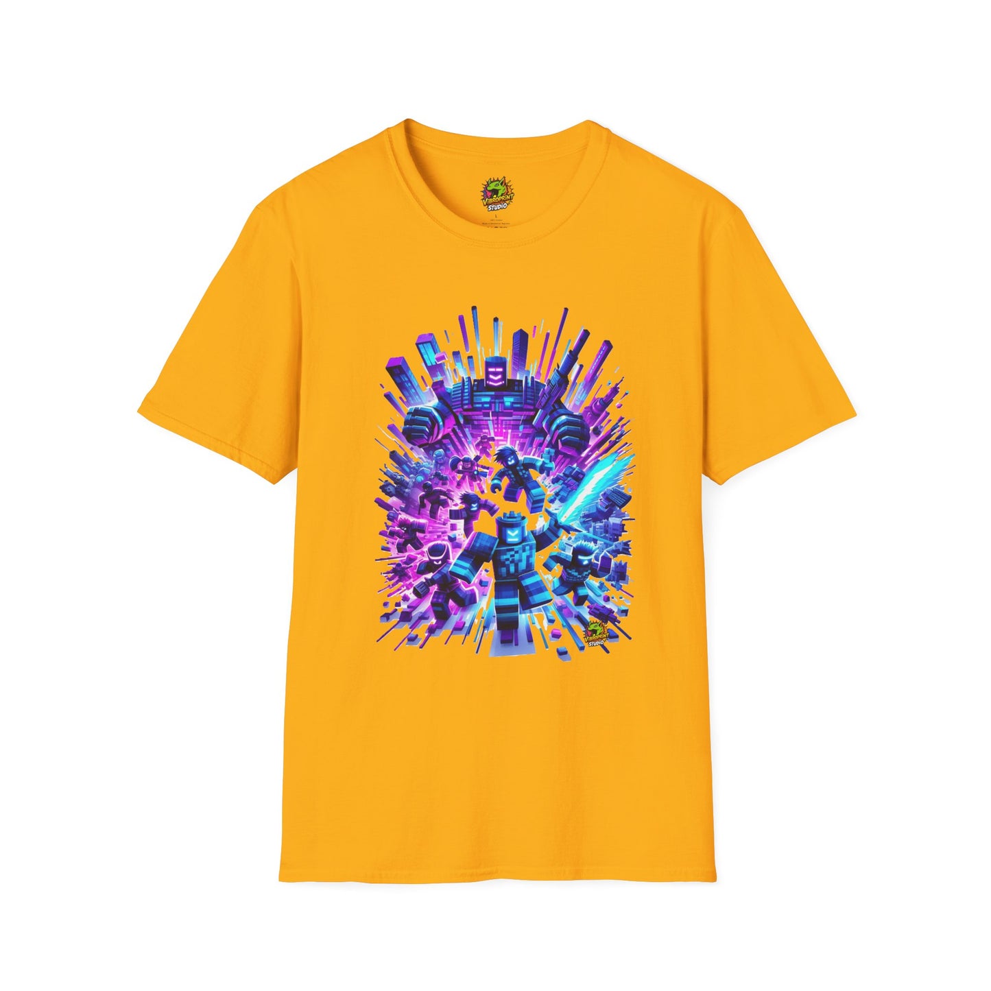 Block - Roblox T-Shirt - Block City Skyline - premium material. perfect gift idea. Order yours now and stand out with this exclusive piece!