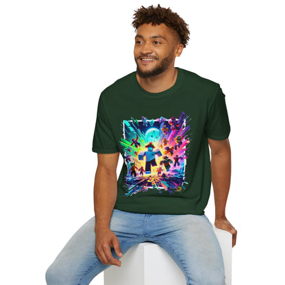 Cool Roblox Adventure Tee for Kids | Roblox Graphic T-Shirt | Roblox Clothing for Boys & Girls | Fun Gift for Roblox Fans