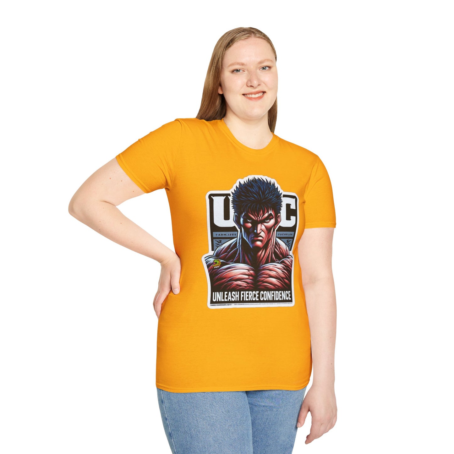 UFC T Shirt | Unleash Fierce Confidence | UFC Tee with Baki Anime Strength