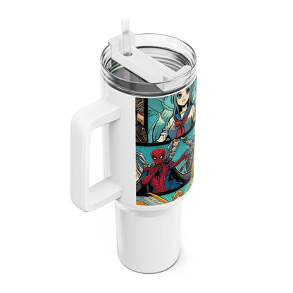 Geek - Stanley cup | Anime and Geek Drinkware | Colorful Cartoon Tumbler for Fans - custom-made. limited stock. Order yours now and stand out with this exclusive piece!