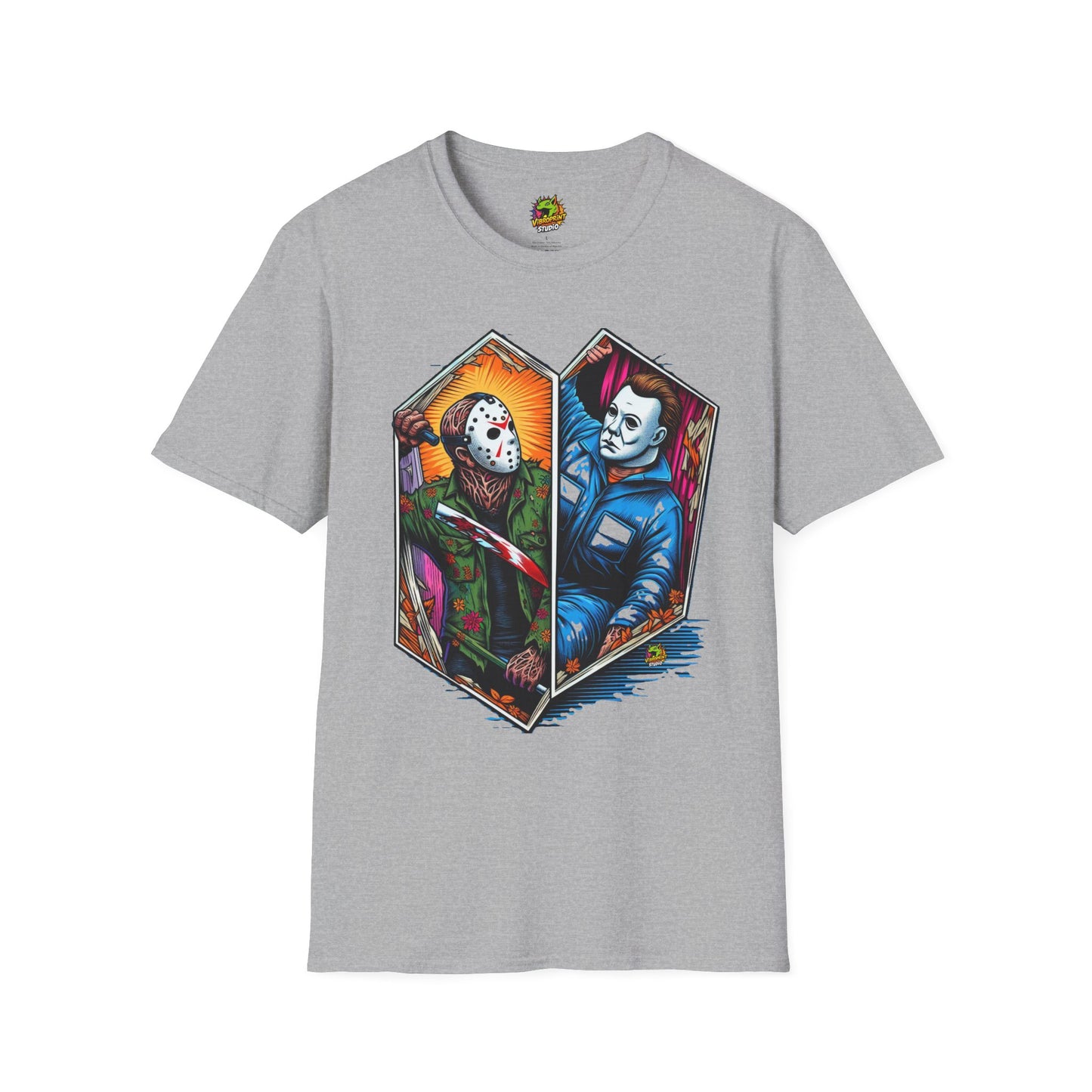 Jason - Jason & Michael Funny Halloween T-Shirt | Michael Myers Vintage Tee - premium material. limited stock. Order yours now and stand out with this exclusive piece!