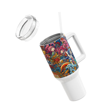 Anime - Stanley cup | Anime Geek Drinkware | Colorful Cartoon Tumbler - premium material. perfect gift idea. Order yours now and stand out with this exclusive piece!