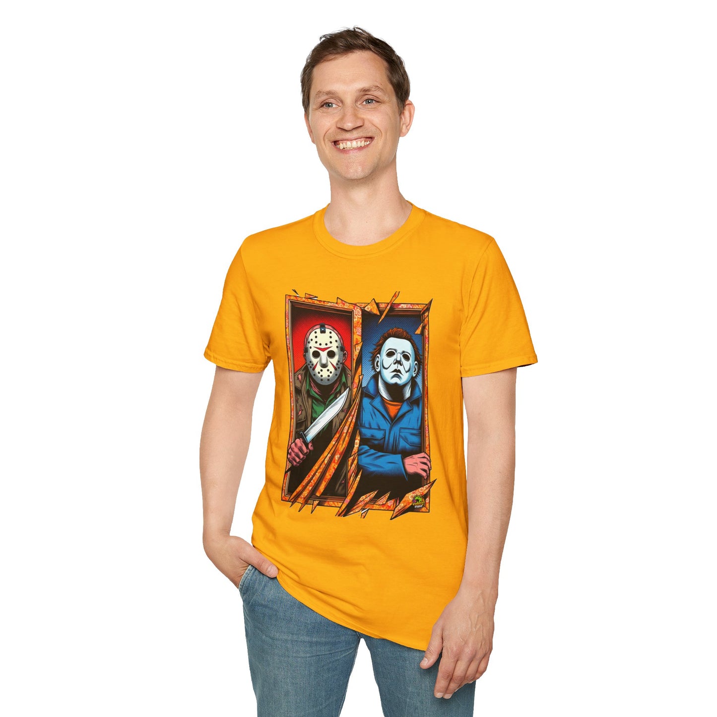 Michael Myers Vintage Tee | Jason Voorhees Funny Picnic Scene