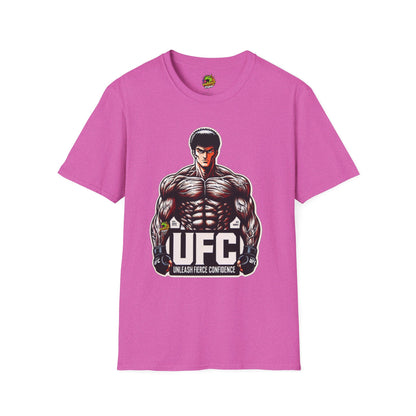 Anime - UFC T Shirt | Unleash Fierce Confidence | UFC Tee with Baki Anime Inspiration for Athletes - premium material. perfect gift idea. Order yours now and stand out with this exclusive piece!