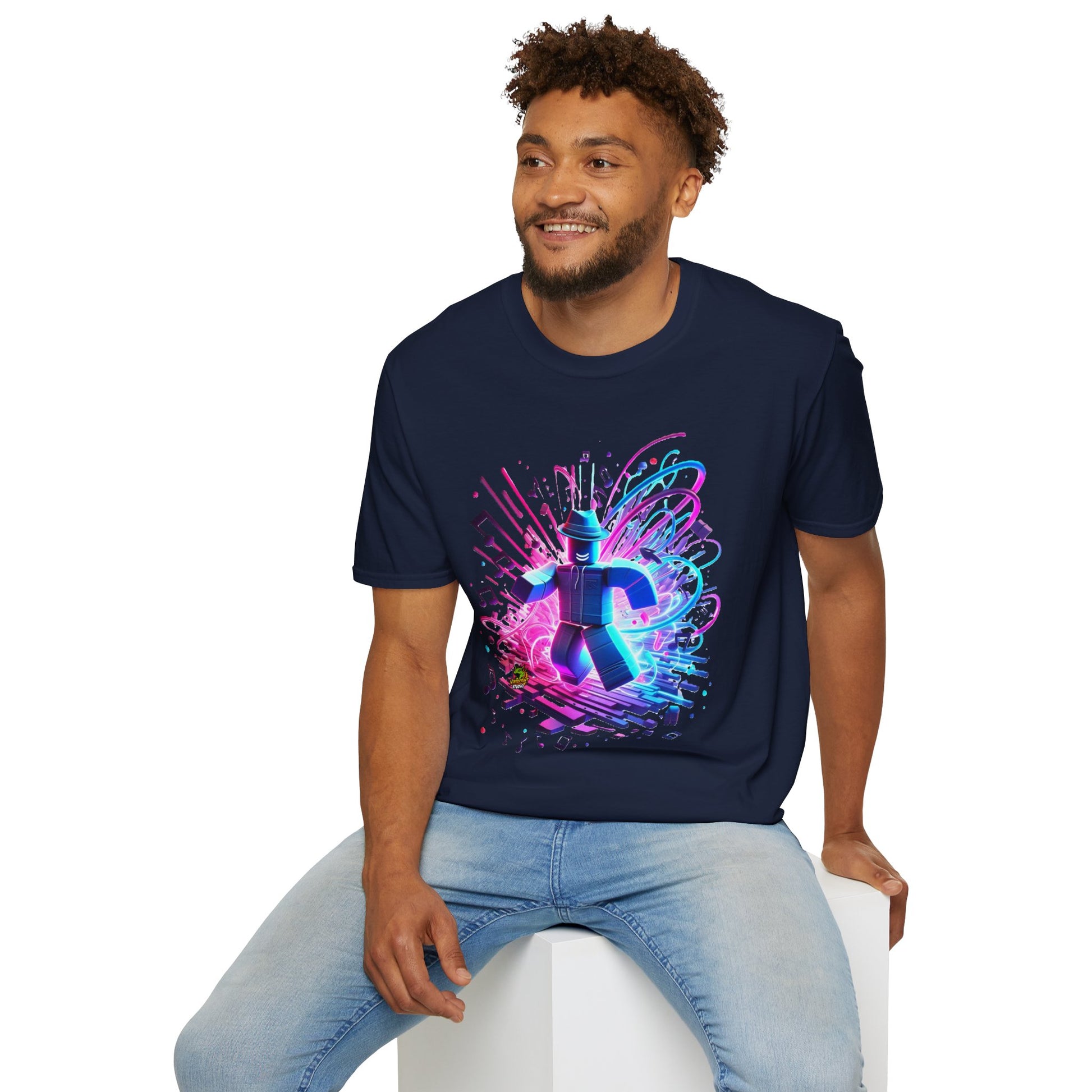 exclusive - Roblox T-Shirt - Neon Block Party - premium material. perfect gift idea. Order yours now and stand out with this exclusive piece!